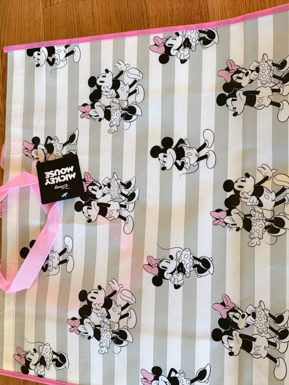 3-Disney's Mickey Mouse & Minnie Mouse Reusable Extra Large Tote Bags - Picture 9 of 15